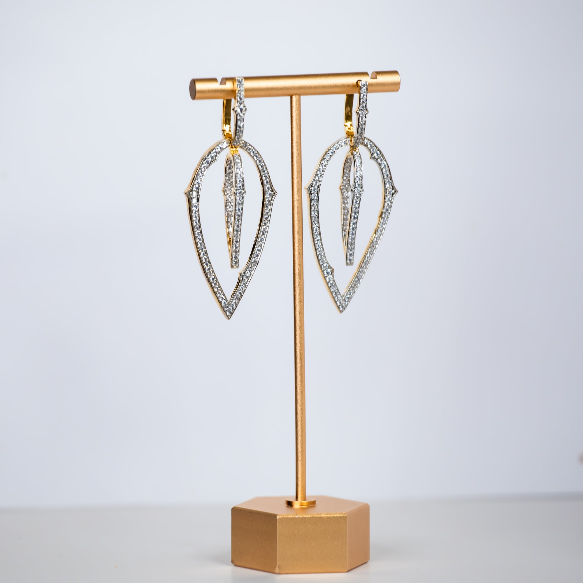 Ariva Indian Geometric Earrings