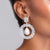 Evita  large round earrings