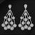 Large , luxury , exaggerated luxury ball AAA zirconia  earrings ladies banquet luxury accessories